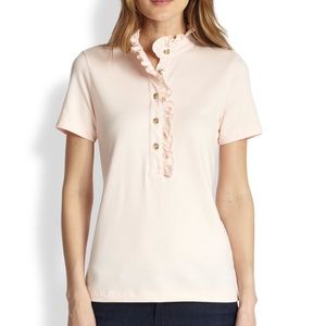 Tory Burch ruffle polo shirt